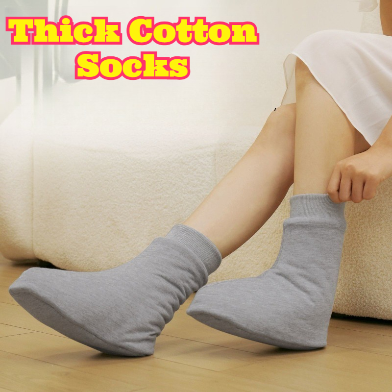 Thermal Sock Winter - ถุงเท้าผ้าฝ้ายซินเจียงหนานุ่มสำหรับผู้หญิงตั้งครรภ์หลังคลอด อายุ 50 ปีขึ้นไป ชุดนอนฤดูหนาว นุ่มสบาย