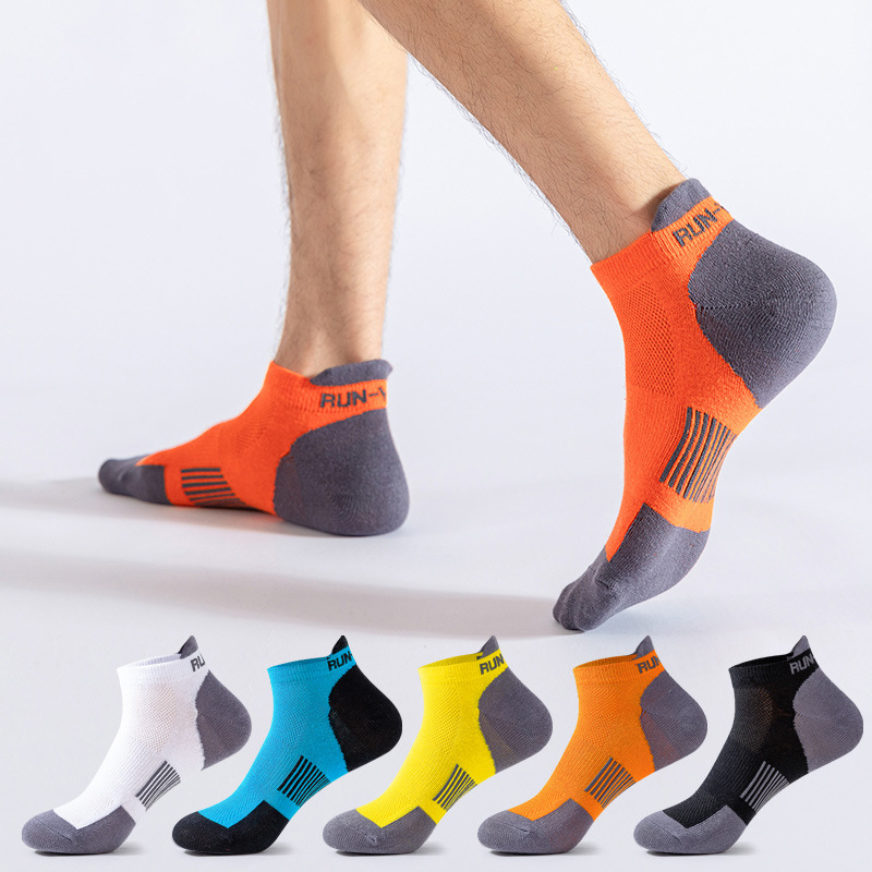 No Show Sock Women - ถุงเท้าแบบไม่เห็นขอบ 5 คู่ ไซส์ใหญ่ สำหรับผู้ชายและผู้หญิง ระบายอากาศได้ดี