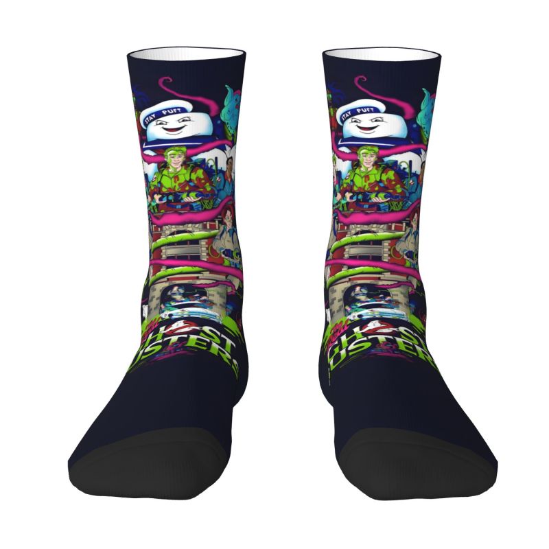 Dress Sock Men - ถุงเท้าลาย G-Ghostbusters แบบกำหนดเอง สำหรับผู้ชายและผู้หญิง ถุงเท้าแฟชั่นสุดอบอุ่น ลายแปลกใหม่