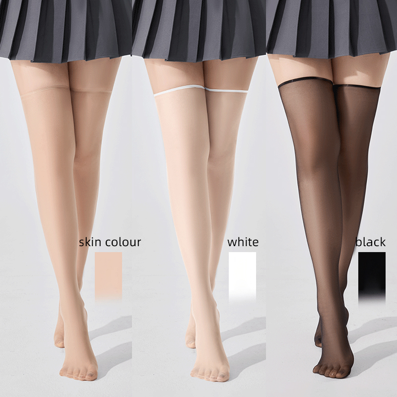 Thigh High Sock Stay Up - Kave 3 คู่ไนลอน Sheer ต้นขาสูงถุงน่อง Stay