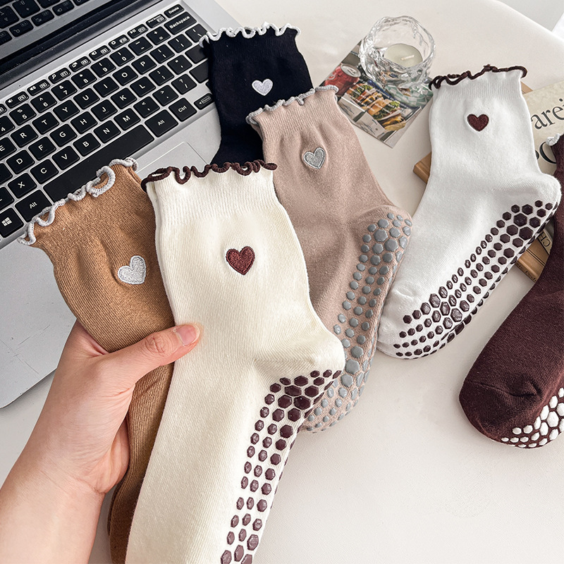 ถุงเท้าโยคะสำหรับผู้หญิง ผ้าฝ้ - Grip Sock Yoga บทวิจารณ์และราคา