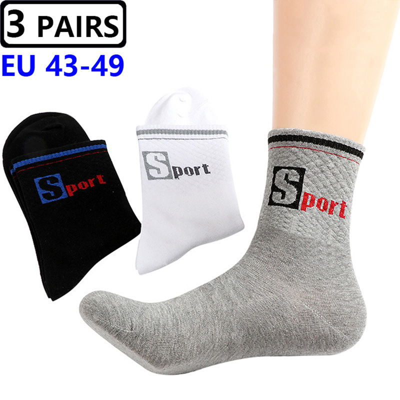 ถุงเท้าขนาดใหญ่ 3 คู่/แพ็ค ไซส - Cotton Crew Sock Pack บทวิจารณ์และราคา
