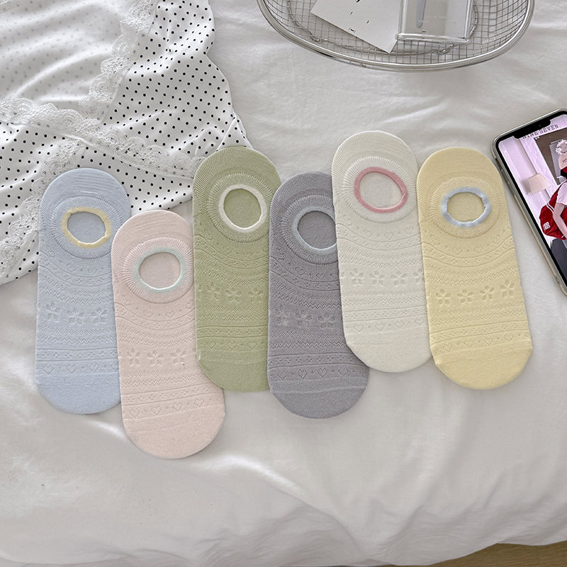 ถุงเท้าผู้หญิงแบบซ่อน 6 คู่ ลา - Invisibility Sock Loafer บทวิจารณ์และราคา