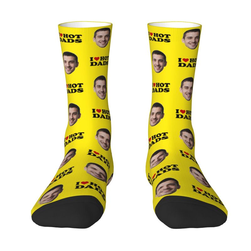 ถุงเท้าลายพิมพ์รูปหน้าแบบกำหนด - Dress Sock Men บทวิจารณ์และราคา