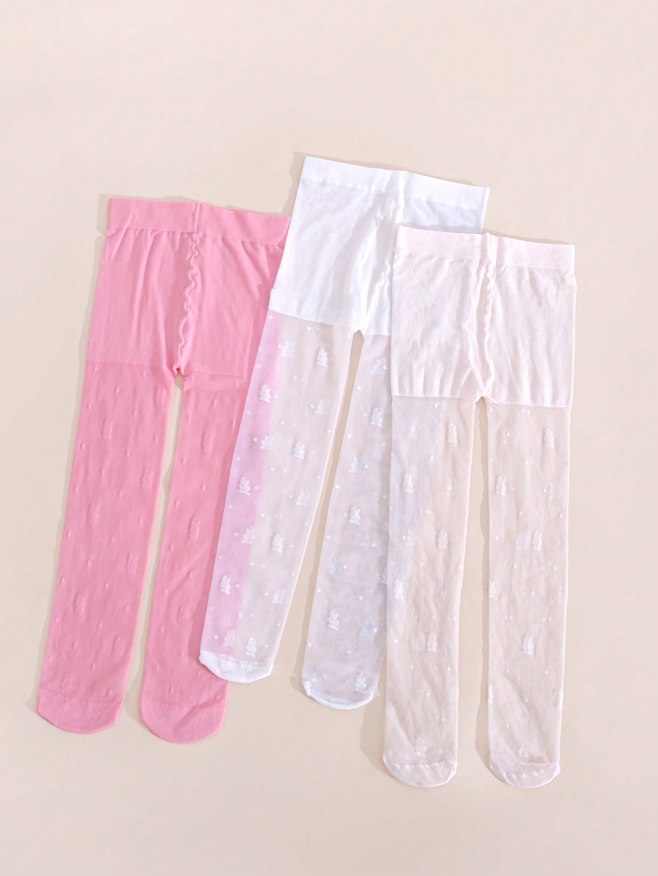 3 แพ็คกางเกงรัดรูปลายกระต่ายสำ - Tights Pantyhose Sheer บทวิจารณ์และราคา