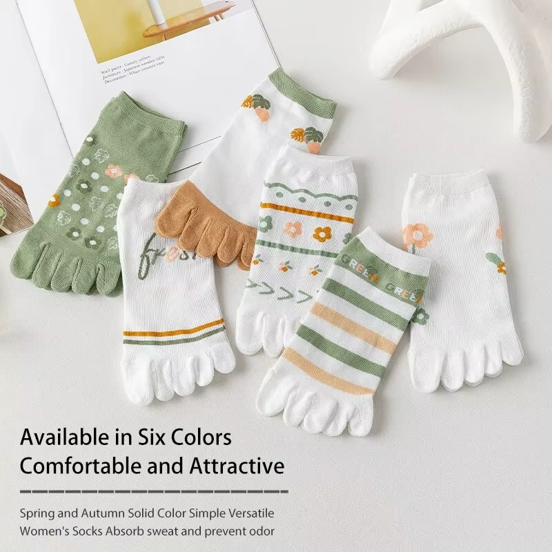 ถุงเท้าผู้หญิง 3 คู่ สำหรับฤดู - Toe Sock Split บทวิจารณ์และราคา