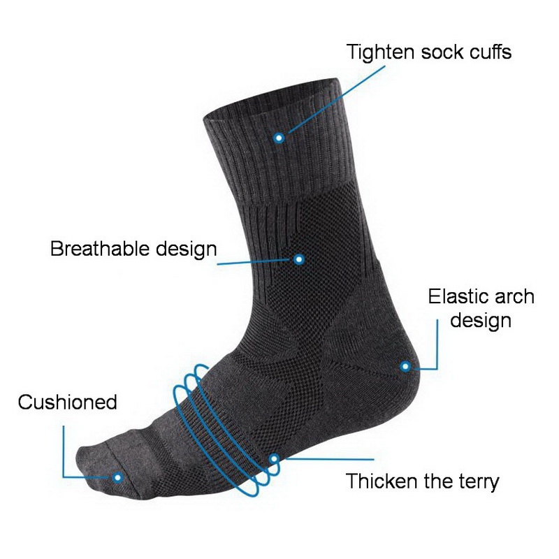 1 คู่ Merino ขนสัตว์ถุงเท้าฤดู - Wool Hiking Sock บทวิจารณ์และราคา