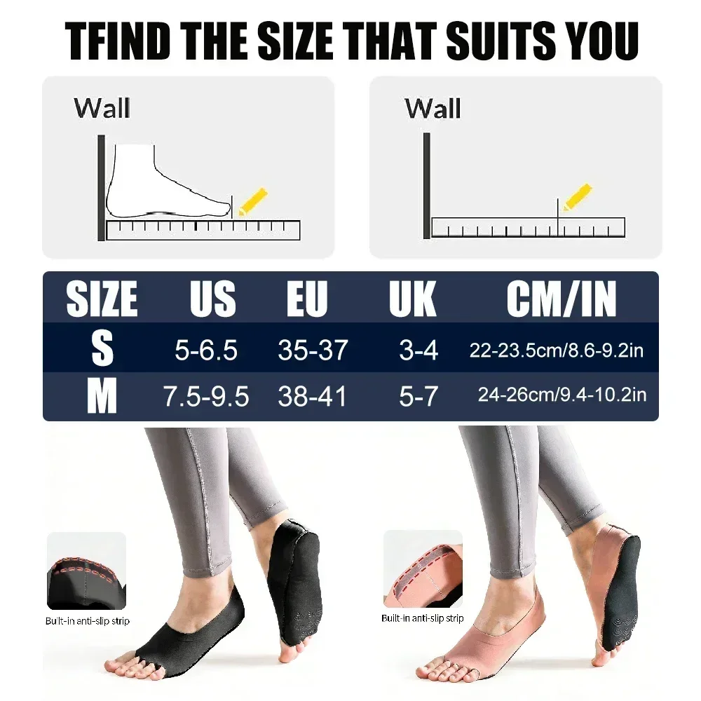 ถุงเท้าโยคะพิลาทิสแบบไม่มีนิ้ว - Grip Sock Yoga บทวิจารณ์และราคา