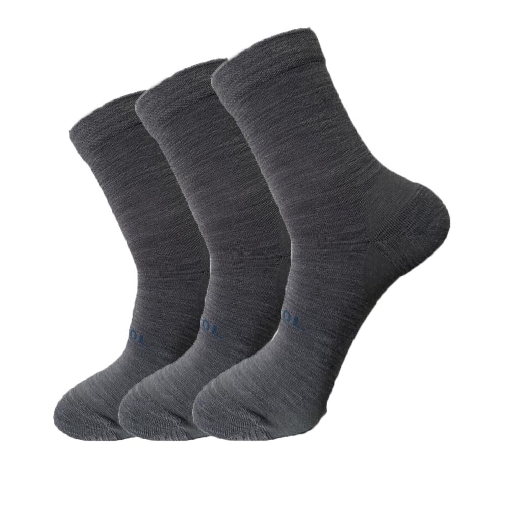 ถุงเท้าขนสัตว์ฤดูหนาว 1/3 คู่  - Wool Hiking Sock บทวิจารณ์และราคา