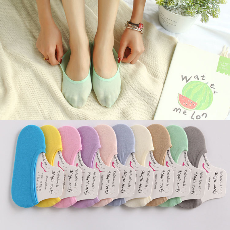 ถุงเท้ารองเท้าส้นเตี้ยแบบบางใส - Invisibility Sock Loafer บทวิจารณ์และราคา