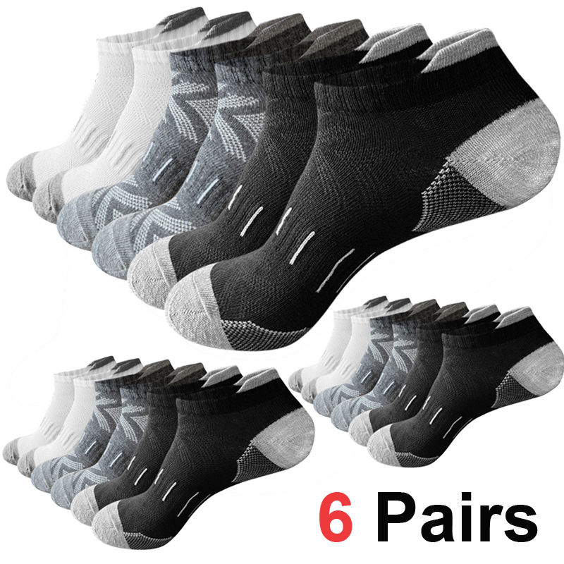 ถุงเท้าข้อเท้าลายลูกศรสำหรับผู - Athletic Sock Cushion บทวิจารณ์และราคา