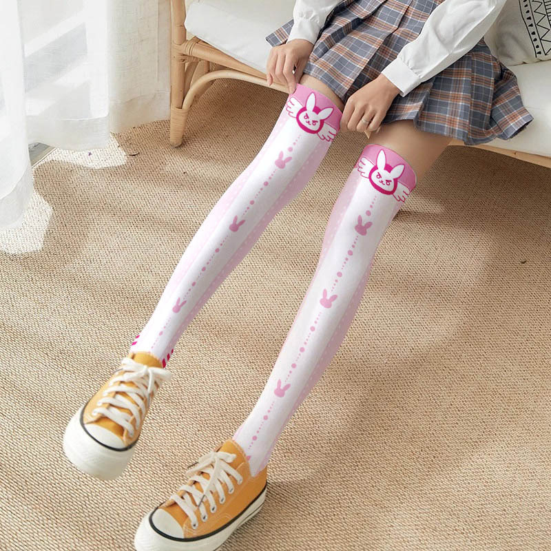 เกม OW D.Va การ์ตูนพิมพ์ถุงเท้ - Silk Sock Bamboo บทวิจารณ์และราคา