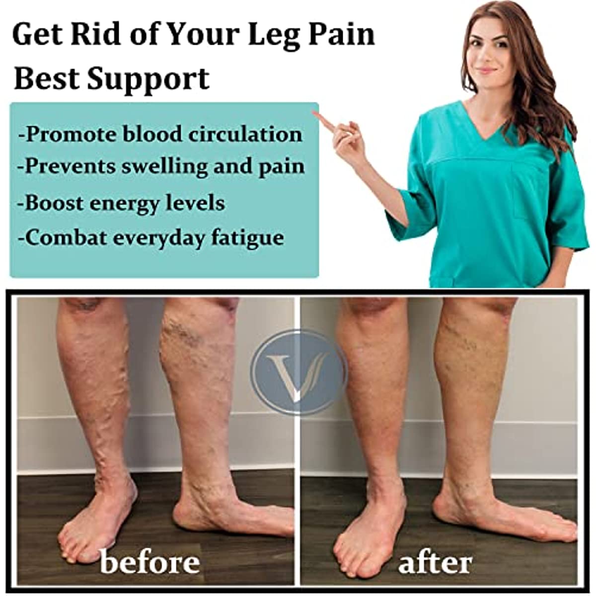 7 คู่ถุงเท้าการบีบอัดผู้หญิงผู - Compression Sock Medical บทวิจารณ์และราคา