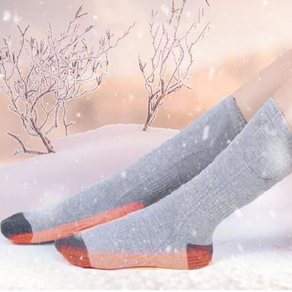 ถุงเท้าอุ่นไฟฟ้า (ไม่มีแบตเตอร - Thermal Sock Winter บทวิจารณ์และราคา