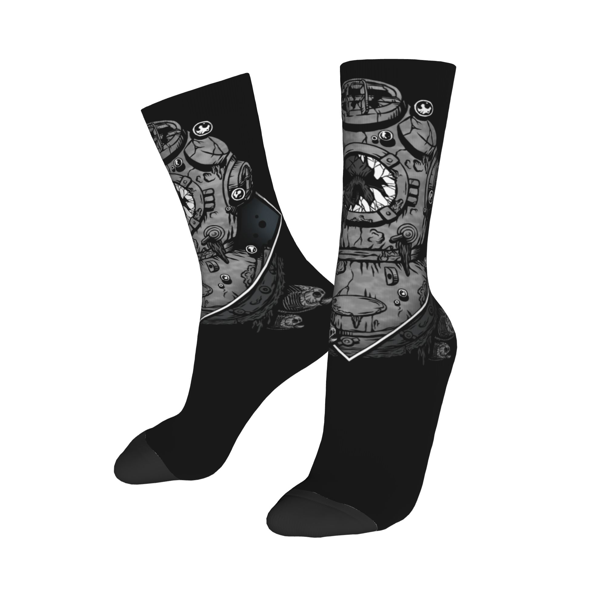 ถุงเท้าดำน้ำลายหัวกะโหลกตลกๆ ส - Dress Sock Men บทวิจารณ์และราคา