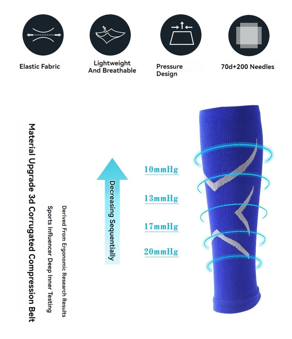 1คู่ครอบคลุมขากีฬาสำหรับทุกเพศ - Compression Sleeve Calf บทวิจารณ์และราคา