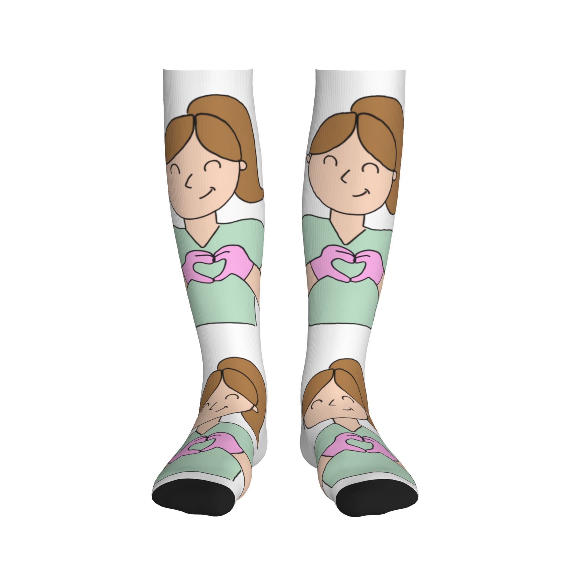 ถุงเท้าฮาราจูกุ ลายพิมพ์น่ารัก - Compression Sock Medical บทวิจารณ์และราคา
