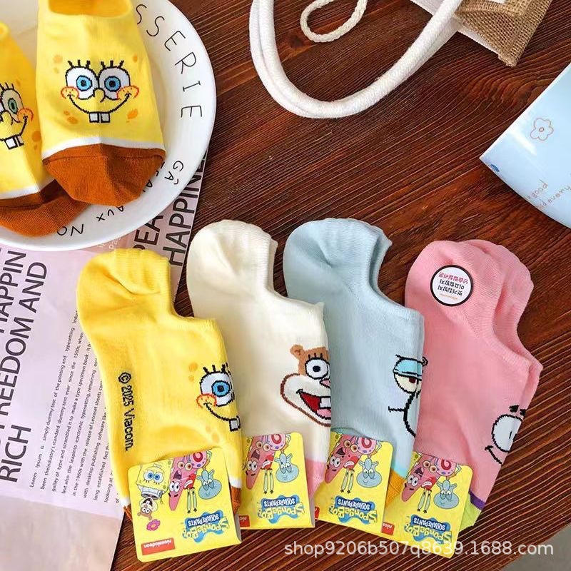 ถุงเท้าลายการ์ตูนสปองจ์บ็อบ สแ - Invisibility Sock Loafer บทวิจารณ์และราคา