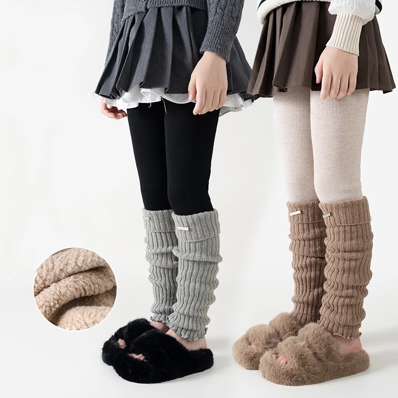 กางเกงเลกกิ้งเด็กแบบหนาบุขนแกะ - Boot Sock Slouchy บทวิจารณ์และราคา
