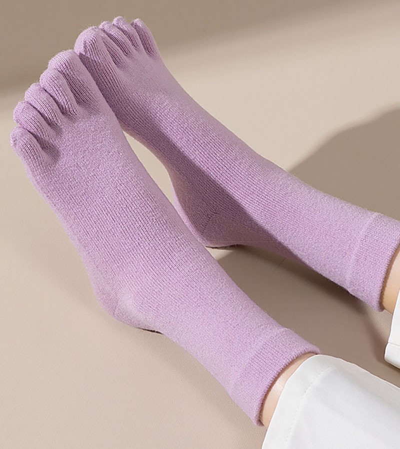 ถุงเท้าห้านิ้วแคชเมียร์หนานุ่ม - Toe Sock Split บทวิจารณ์และราคา