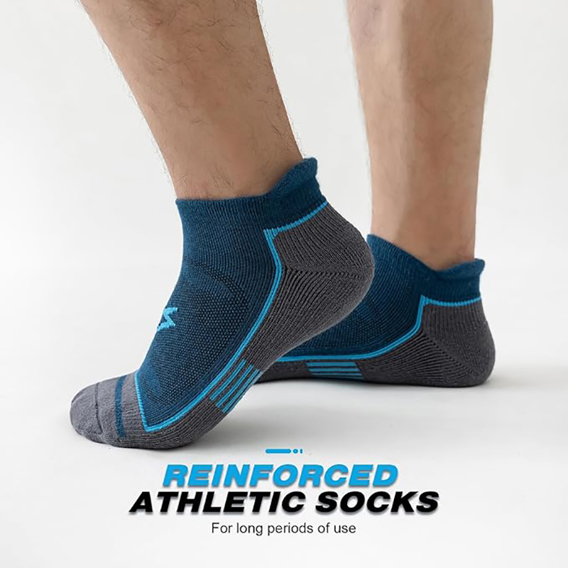 ถุงเท้ากีฬาผู้ชาย 6 คู่ แบบหนา - Athletic Sock Cushion บทวิจารณ์และราคา