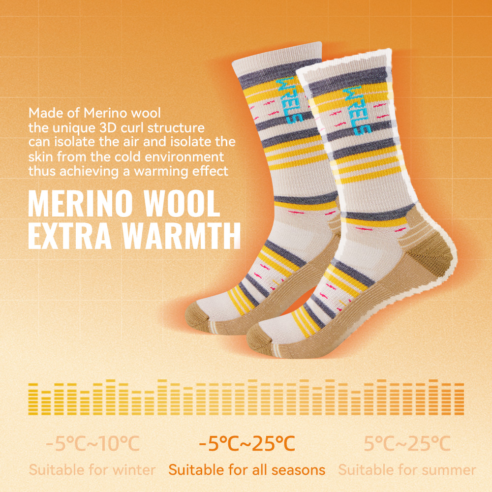 ถุงเท้าขนแกะเมอริโน WRELS 1/2/ - Wool Hiking Sock บทวิจารณ์และราคา