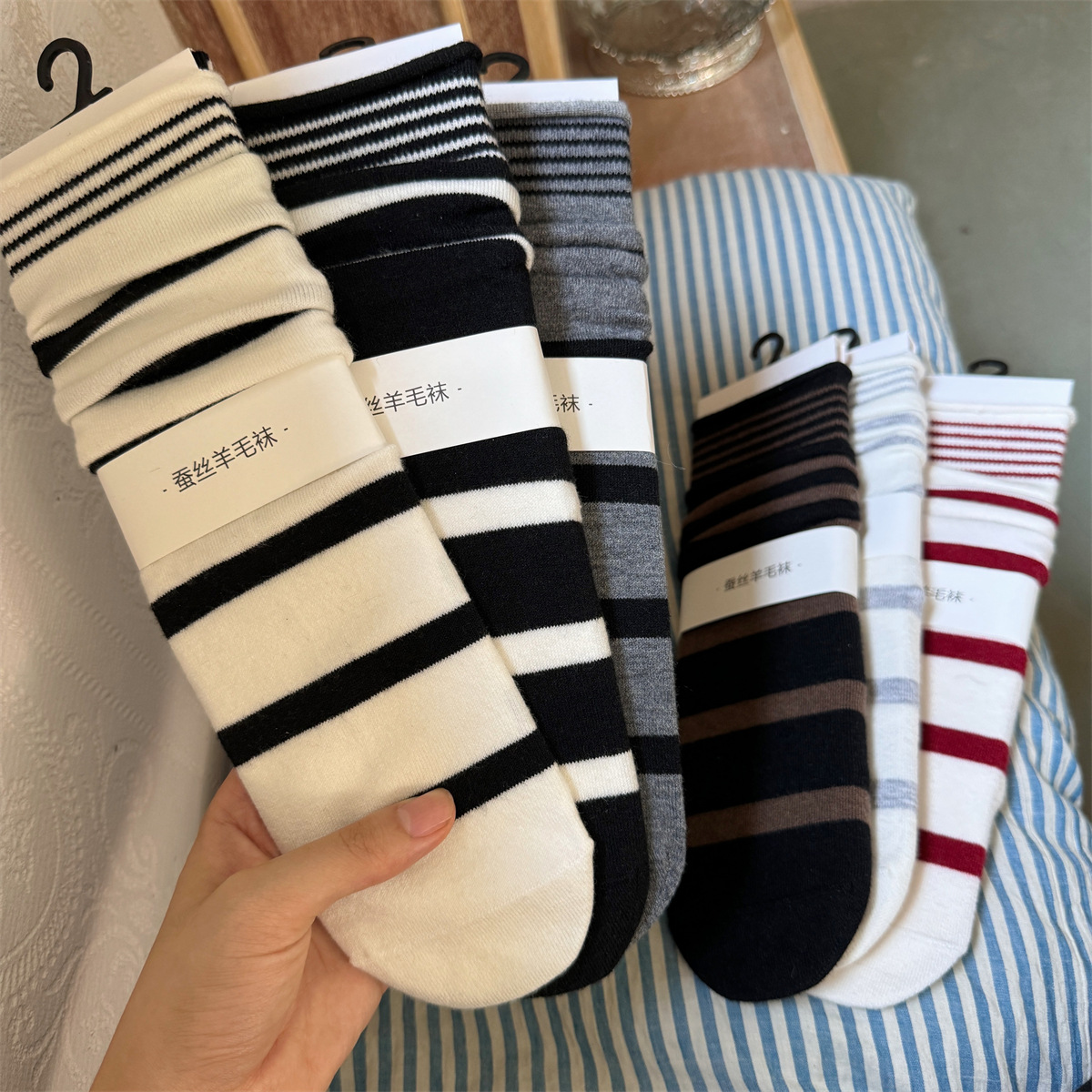 SP & CITY เกาหลีฤดูหนาวลายขนสั - Silk Sock Bamboo บทวิจารณ์และราคา