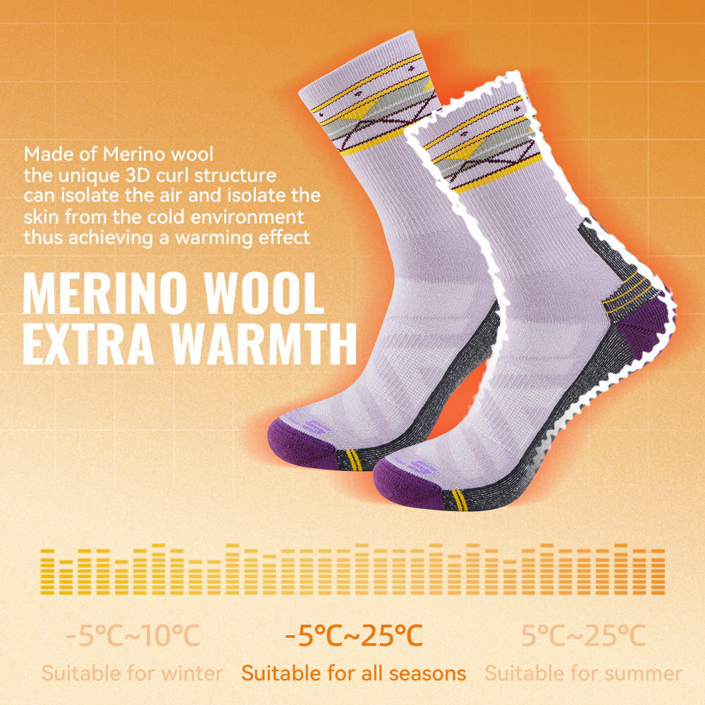 WRELS 1/2/3 คู่ถุงเท้าเดินป่าข - Wool Hiking Sock บทวิจารณ์และราคา