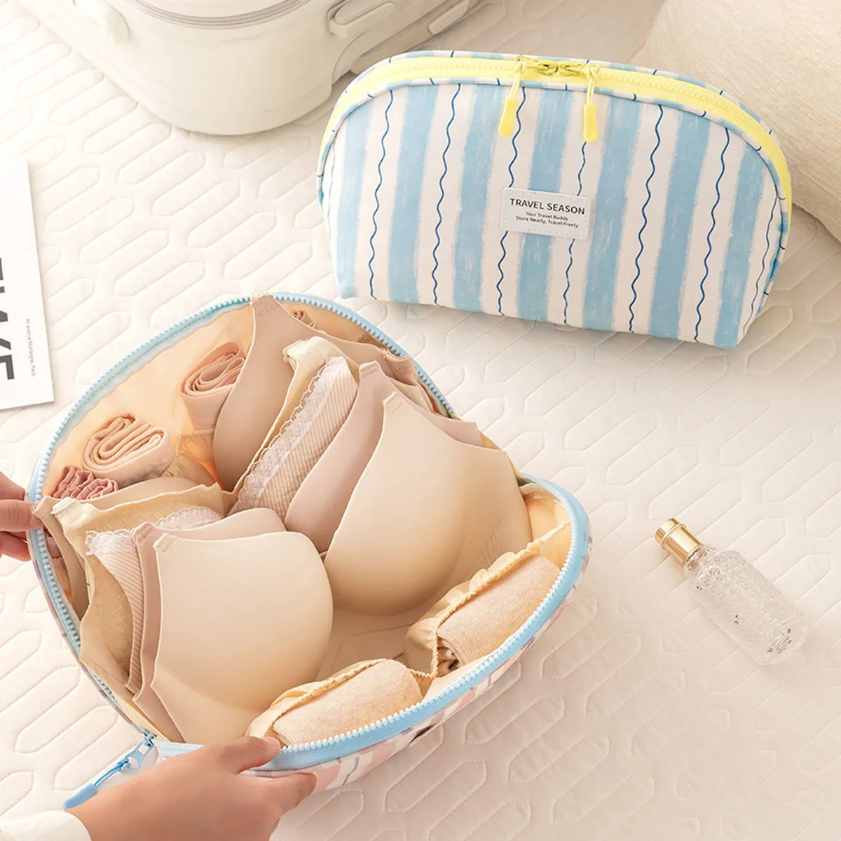 กระเป๋าเก็บชุดชั้นในแบบพกพาอเน - Sock Organizer Tray บทวิจารณ์และราคา
