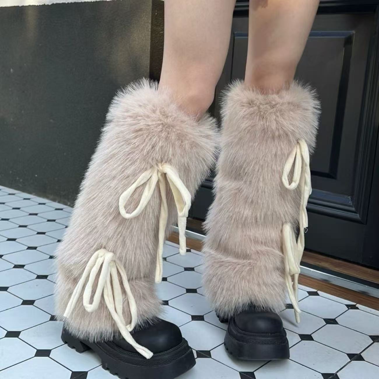 ที่อุ่นขาขนเฟอร์เทียมสำหรับผู้ - Boot Sock Slouchy บทวิจารณ์และราคา