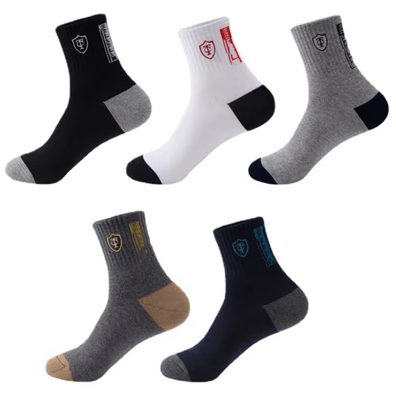 ถุงเท้ากีฬาผ้าฝ้ายระบายอากาศ10 - Dress Sock Men บทวิจารณ์และราคา