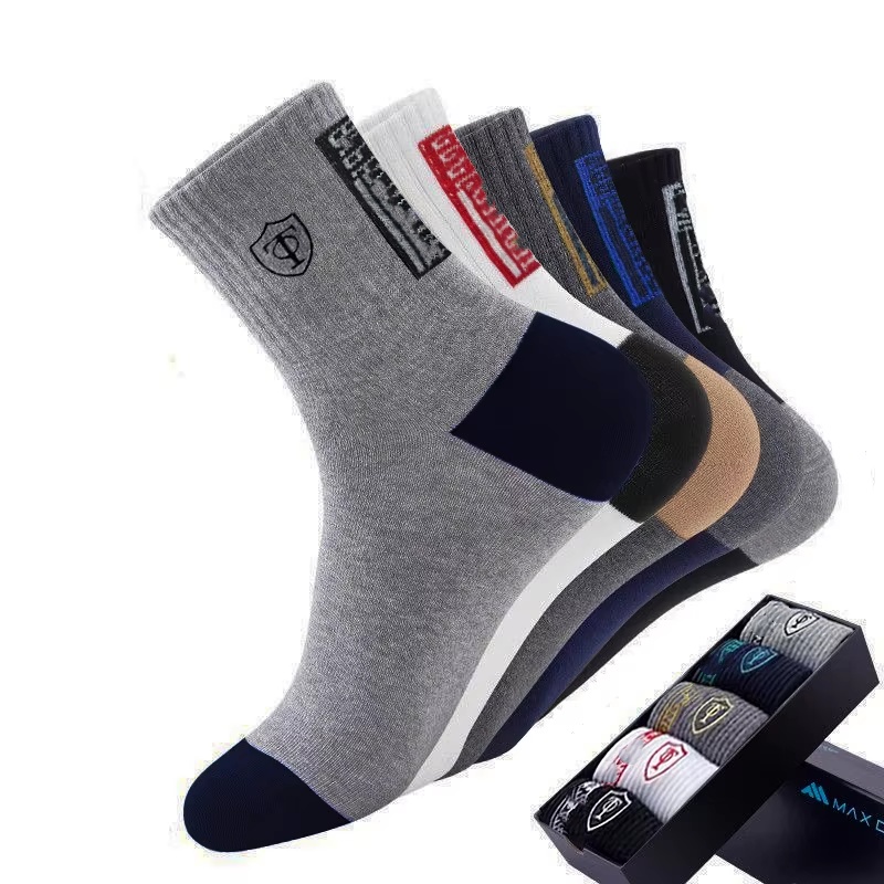ถุงเท้ากีฬาผ้าฝ้ายระบายอากาศ10 - Dress Sock Men บทวิจารณ์และราคา