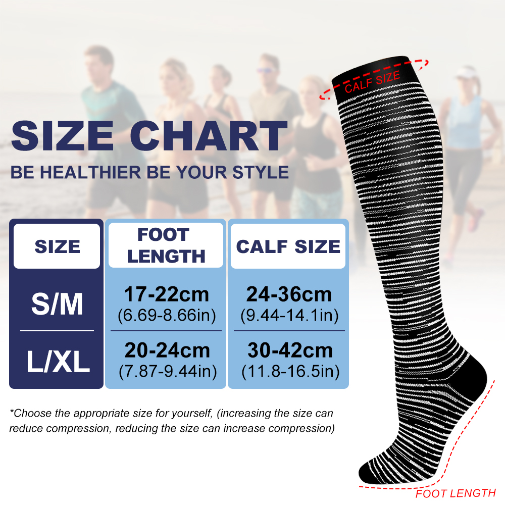 GOMOREON ถุงเท้าบีบอัด 6 คู่สำ - Compression Sock Medical บทวิจารณ์และราคา