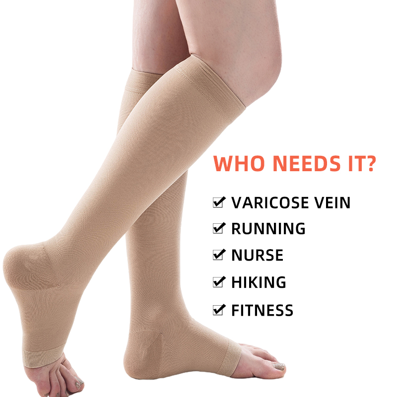S-5XL รัดน่องทางการแพทย์2ชิ้น/ - Compression Sock Medical บทวิจารณ์และราคา